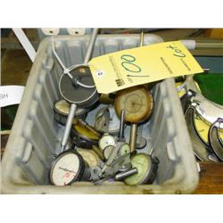 LOT - ASSORTED DIAL GAGES IN BOX