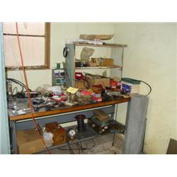 LOT - WORKBENCH W/ CONTENTS