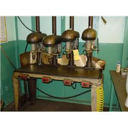 BIOCENE CRANE 4 SPINDLE DRILL PRESS