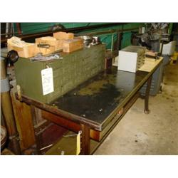 LOT - TABLE W/ CONTENTS