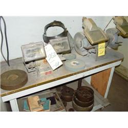 LOT - ASSORTED CONTENTS ON TABLE