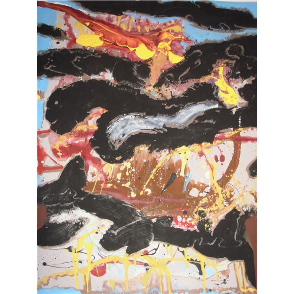 1 Artiste LangdonArt experimental painting on canvas peinture de composition expérimentale sur toile