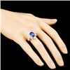 Image 3 : 18K Gold Ring with 3.31ct Tanzanite & 0.61ctw Diam