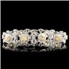 Image 1 : 7.59ctw Fancy Diamond Bracelet in 18K Gold