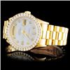 Image 1 : Diamond Rolex 18K YG Presidential Watch