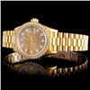 Image 1 : Diamond Ladies Rolex in 18K Yellow Gold Watch