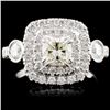 Image 2 : 1.60ctw Diamond Ring in 18K White Gold