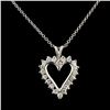 Image 2 : 0.63ctw Diamond Pendant in 14K Gold