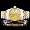 Image 2 : 36mm Rolex YG/SS DateJust Watch in Champagne