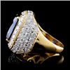 Image 3 : 7.60ct Sapphire & 3.08ct Diamond Ring in 18K Gold