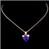 Image 1 : 1.90ct Amethyst Pendant in 14K Gold