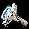 Image 3 : 11.16ct Topaz & 0.30ctw Diamond Ring in 14K Gold