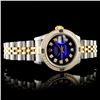 Image 1 : Rolex DateJust Blue Dial 1ct Diamond in 18K & SS