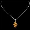 1.28ctw Topaz Pendant in 14K Gold