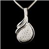 14K Gold 1.12ctw Diamond Pendant