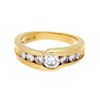 Image 1 : 18K Yellow Gold 0.60ctw Diamond Ring