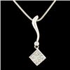 14K Gold 0.64ctw Diamond Pendant