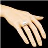 Image 3 : 18K Gold 12.00MM Pearl & 0.27ctw Diamond Ring