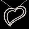 14K White Gold 1.52ct Diamond Pendant