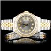 Image 1 : Rolex YG/SS DateJust Ladies Diamond Wristwatch