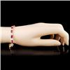 Image 3 : 14K Gold 15.14ct Ruby & 1.74ctw Diamond Bracelet