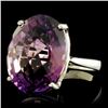 Image 2 : 14K Gold 15.00ct Amethyst Ring