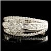 Image 2 : 14K Gold 0.91ctw Diamond Ring