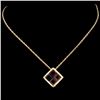 Image 2 : 14K Gold 1.65ctw Garnet Pendant