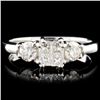 Image 1 : 18K Gold 0.75ctw Diamond Ring