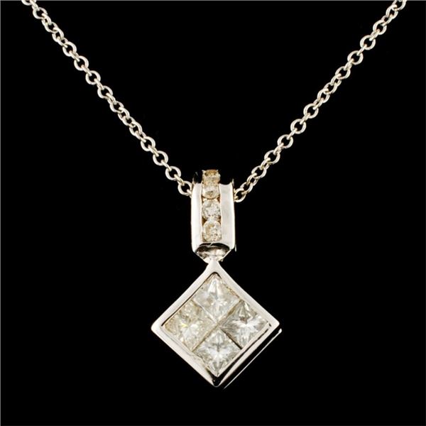 14K Gold 0.43ctw Diamond Pendant