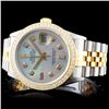 Image 1 : 36MM DateJust Watch with Diamonds in YG/SS