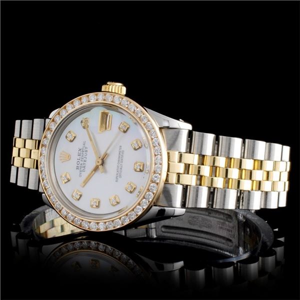 Mid-Size Rolex DateJust with 1.50ct of Diamonds