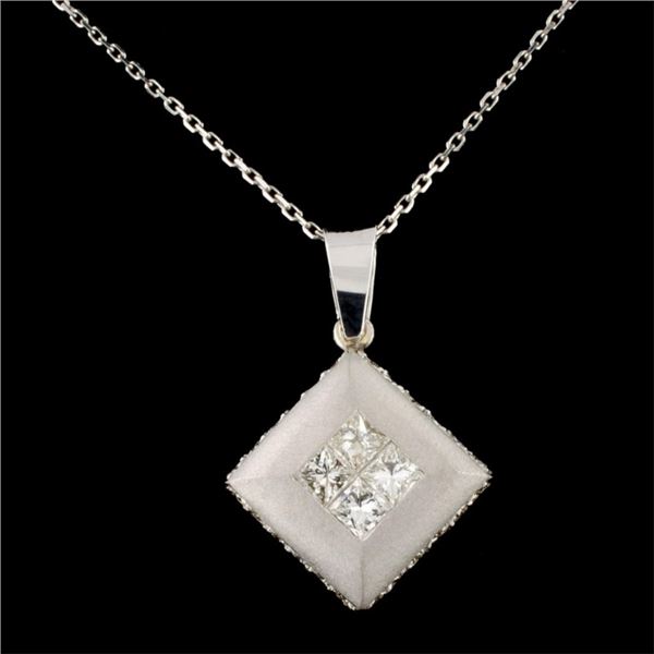 1.68ctw Diamond Pendant in 18K Gold