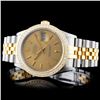 Image 1 : 36MM DateJust Watch with Diamonds in YG/SS