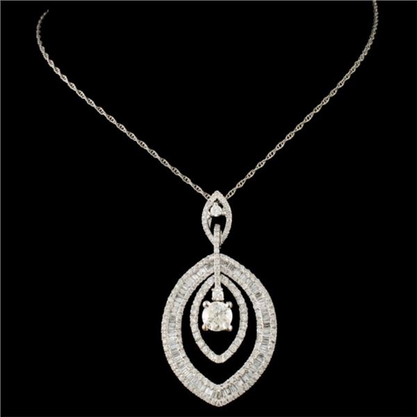 1.83ctw Diamond Pendant in 18K Gold