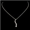 Image 1 : 0.16ctw Diamond Pendant in 14K Gold