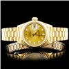 Image 2 : Diamond Ladies Rolex 18K Yellow Gold Watch