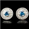 Image 2 : 0.53ctw Fancy Color Diamond Earrings in 14K Gold