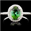 Image 2 : 1.24ct Tourmaline & 0.37ctw Diam Ring in 14K Gold