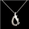 Image 1 : 0.20ctw Diamond Pendant in 14K Gold