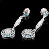 Image 1 : 0.55ctw Fancy Diamond Earrings in 14K Gold