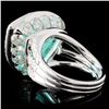 Image 3 : 9.70ct Tourmaline & 3.96ctw Diamond Ring in 18K Go