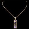 Image 1 : 2.35ct Amethyst Pendant in 14K Gold
