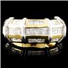 Image 2 : 18K Gold Two-Tone Ring with 1.13ctw Diamonds