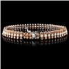 Image 1 : 6.66ctw Fancy Diamond Bracelet in 18K WG