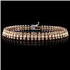 Image 2 : 6.66ctw Fancy Diamond Bracelet in 18K WG