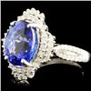 Image 1 : 5.03ct Tanzanite & 0.52ctw Diam Ring in 18K Gold
