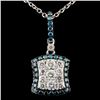 Image 2 : 1.07ctw Fancy Diamond Pendant in 14K Gold