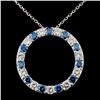 Image 2 : 2.42ctw Fancy Color Diam Pendant in White Gold (18