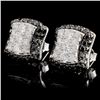 Image 1 : 1.36ctw Fancy Color Diamond Earring in 14K WG